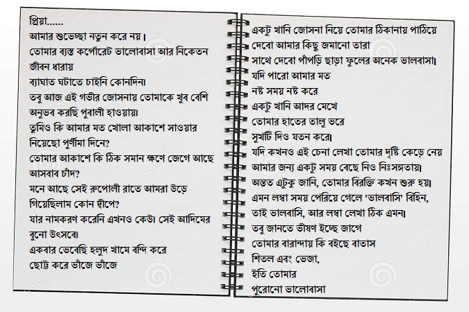 birthday letter for boyfriend in bengali