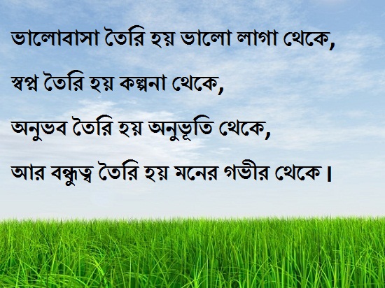 bengali friendship shayari