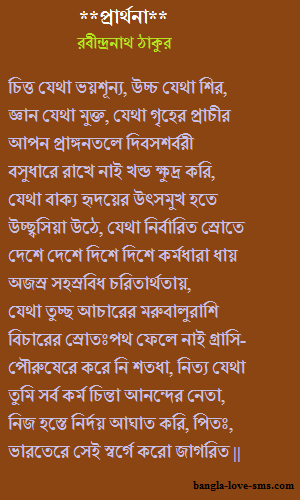 Rabindranath tagore poem