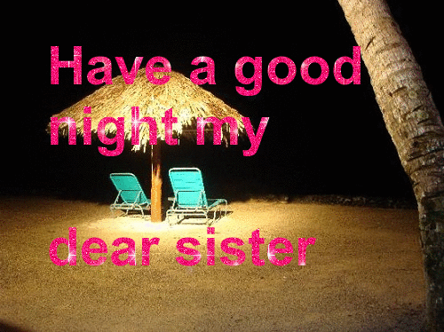 Have a good night gif download for sister and friend free