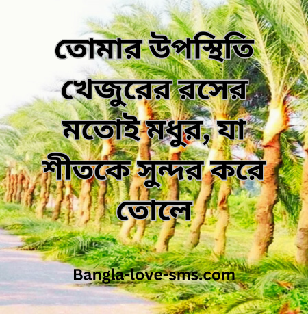খেজুরের রস নিয়ে রোম্যান্টিক ক্যাপশন