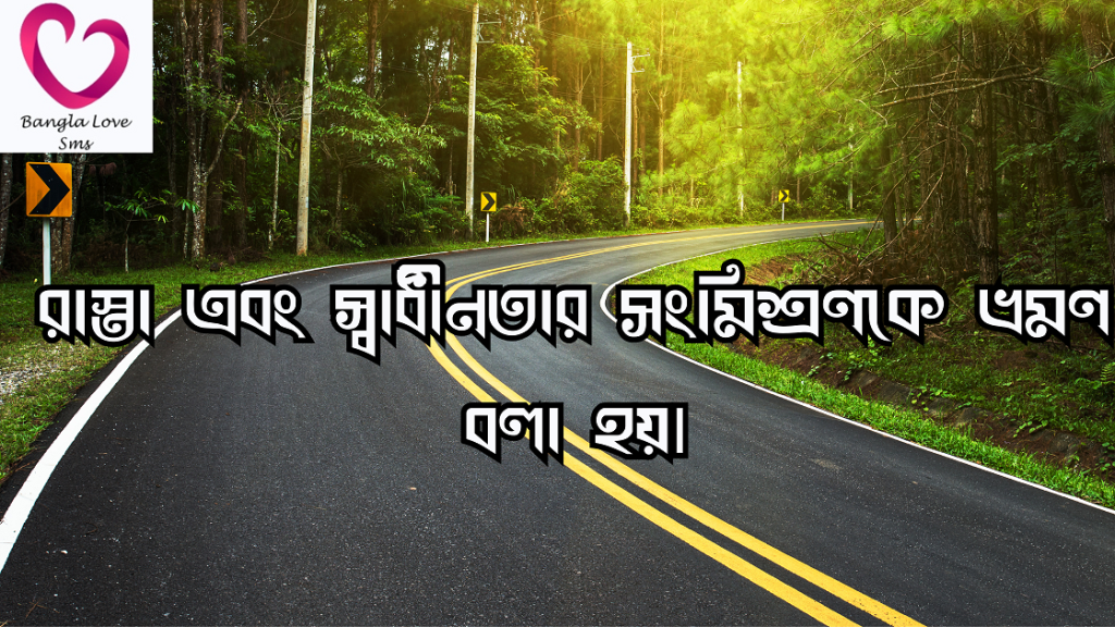 রাস্তা নিয়ে ক্যাপশন